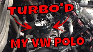 I Turbod my VW Polo  VW Polo 14MPI 6N2 Turbo Conversion First start and revs [upl. by Inod]