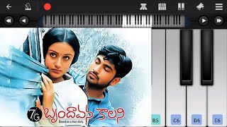 Talachi talachi chuste song on mobile piano 7G Brindavan colony  Telugu [upl. by Deirdra]