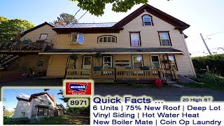 Apartment Houses In Maine For Sale  20 High ST Houlton ME Rental Units MOOERS REALTY 8971 [upl. by Ellerret]