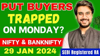 Nifty and BankNifty Prediction for Monday 29 Jan 2024  BankNifty Options Monday  Rishi Money [upl. by Anadroj]