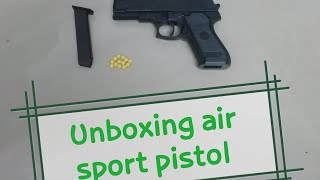 unboxing air sport gun Ultra pro max air sport pistol [upl. by Yxel871]