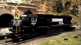 MTH Premier Norfolk Southern SD50 w  MTH PROTOSOUND 30 [upl. by Aiuoqes256]