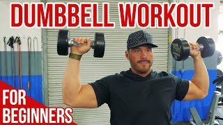 Dumbbell Workout for Beginners 13 Essential Exercises for Total Body Training [upl. by Aelram]