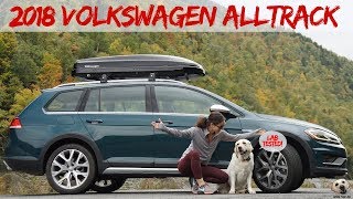 2018 Volkswagen Alltrack Andie the Lab Review [upl. by Arrej]