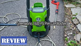 Greenworks 1600 PSI Pressure Washer Review  Watch Before You Buy [upl. by Akerahs913]