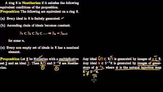 Noetherian Rings Defn Examples [upl. by Alejandra126]