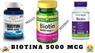 TODOS PUEDEN TOMAR BIOTINA DE 5000 MCG DEFICIENCIA DE BIOTINA  BIOTIN recuperandomisrizos [upl. by Sieracki]