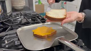 Cooking Grilled cheese in Cutco Cookware [upl. by Downe]