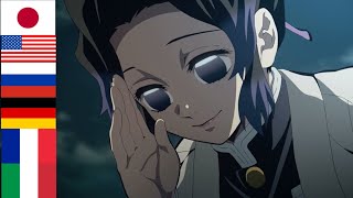 Shinobu saying quotMoshi Moshi Daijobu desu kaquot in 6 different languages  Kimetsu no Yaiba [upl. by Carpet]