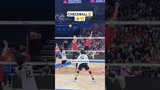 Checkball😱volleyball volleyballworld trend trending voleibol volei fyp viralvideo japan [upl. by Mor]