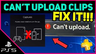 PS5 CANT UPLOAD CLIPS EASY FIX Fast Solution [upl. by Norag122]