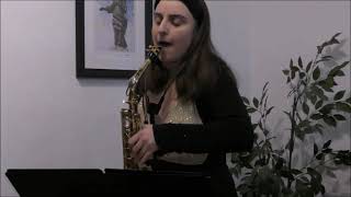 Andrea Vezzoli  12 Preludi per sassofono contralto solo  Isabella Stabio alto sax [upl. by Enelaj582]