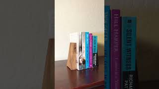 Wooden Book Ends for your bookshelves Melissas review [upl. by Stricklan]