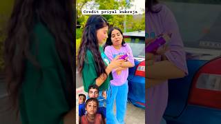 Mere fans aa gaye ❤️🤩 priyalkukreja shorts dushyantkukreja viralshorts trendingshorts prank ￼ [upl. by Yrallam599]