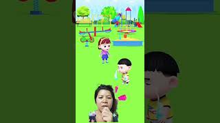 bé gái giúp bé trái gắn lại kẹo giaitri funny cartoon shorts trending youtube [upl. by Faxon724]