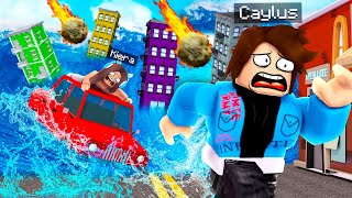 Can You Survive NATURAL DISASTERS For 24 Hours In ROBLOX [upl. by Tengler]