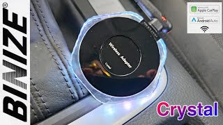 BINIZE Crystal  2in1 Wireless CarPlay amp Android Auto  Recensione [upl. by Adler]