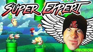 FLAPPY MARIO IS INSANE  Super Mario Maker SUPER EXPERT 100 Mario Challenge [upl. by Nnewg]