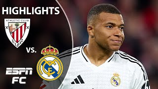 KYLIAN MBAPPE MISSES PENALTY️ 👀 Real Madrid vs Athletic Club  LALIGA Highlights  ESPN FC [upl. by Stoller]