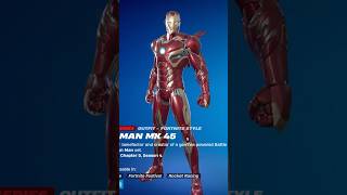 IRON MAN MK 45🔥Age of ULTRON fortnite new youtubeshorts shorts youtubeshort viral short [upl. by Nannette868]