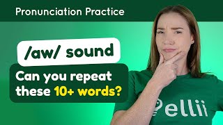 Practicing ɑw – English Pronunciation Lesson Part 2 [upl. by Nnairb]