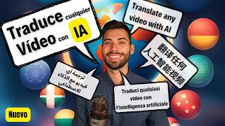 TRADUCE la Voz de Cualquier Video por IA 🌍 Tutorial con NUEVO Método de Elevenlabs [upl. by Leirua640]