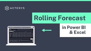 How To Realize Rolling Forecast in Power BI amp Excel [upl. by Enivid]