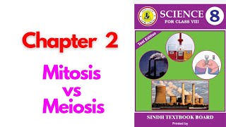 Mitosis vs Meiosis Class 8th Science Sindh text [upl. by Amedeo]