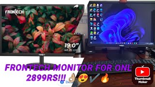 FRONTECH 19 inch monitor unboxing amp review  installation guide for frontech 19 mon0001🔥🔥🔥😍😍😍✔️ [upl. by Amara436]