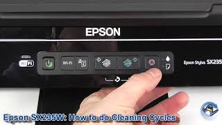 Epson Stylus SX235W How to do Printhead Cleaning Cycles and Improve Print Quality [upl. by Libbna]