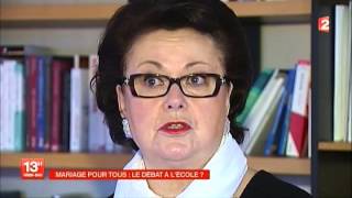 CBoutin réagit à la vidéo de Najat VB faisant la promo du Mariage Gay à lécole 060113 F2 [upl. by Annelise66]