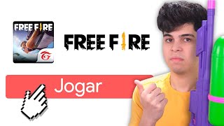 JOGUEI FREE FIRE POR UM VÍDEO INTEIRO PELA PRIMEIRA VEZ [upl. by Atteiluj]