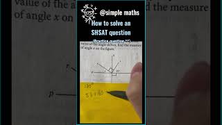 SHSAT math practice question 😆 maths exam education [upl. by Artemed943]