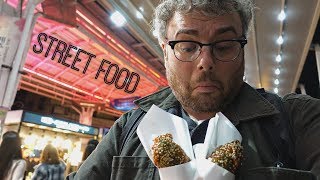 KOREAN STREET FOOD  Dongmun Night Market Jeju Island South Korea [upl. by Vudimir]