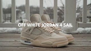 How to Style OffWhite Jordan 4 Sail  4 Outfits [upl. by Loferski565]