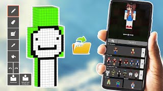 How To Get Custom Skins  Minecraft PE amp Education [upl. by Ackerley204]