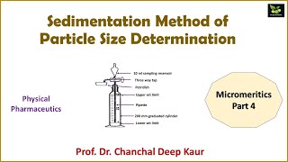 Sedimentation Method of Particle Size Determination Micromeritics Part 4 [upl. by Fates]