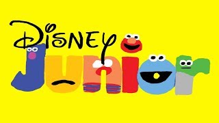 Disney Junior Bumper Drawing Sesame Street Version [upl. by Kathye]