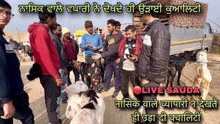 नासिक वाले व्यापारी ने देखते ही उड़ा दी क्वालिटी livesauda tungwali bakri bazar farmingbaba [upl. by Pat]