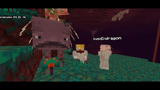 Nos vamos al Nether sale mal  Minecraft 8 [upl. by Khosrow]