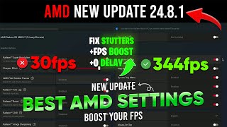 BEST AMD Radeon Settings For Gaming amp Performance ✅  AMD New Update 2481  AMD Adrenalin Edition [upl. by Yanarp]