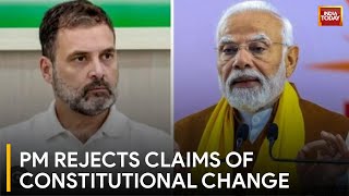 BJP Vs Congress PM Modi Denies Constitutional Change Claims  Lok Sabha Election 2024 [upl. by Oballa880]