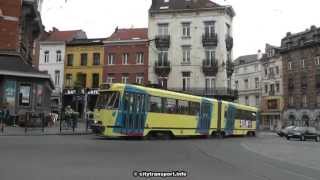 Roundabout Trams and Buses In Brussels [upl. by Esiom]