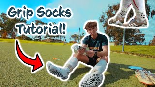 Wear Your Grip Socks Like the Pros TUTORIAL [upl. by Walcoff447]