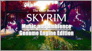 Immersion and Deep Focus  Skyrim Music amp Genome Engine Landscapes  Music and Ambience [upl. by Drannel]