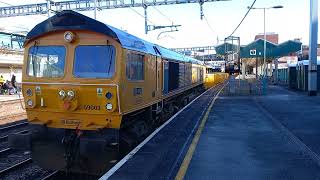 NICE SURPRISE FOR A SUNDAY AT NEWPORT 59003 with 66849 03032024 [upl. by Aitsirk303]