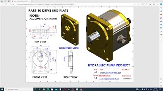 SOLIDWORKS PRACTICE FULL LECTURE103 HYDRAULIC PUMP [upl. by Mueller]