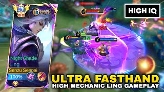 LING FASTHAND HIGH MECHANIC 999IQ  SOLO RANK PERFECT ROTATION FOR GET WIN • Mobile Legends [upl. by Allimac878]