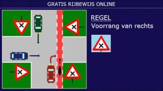 EXAMEN RIJBEWIJS B VRAGEN VOORRANG VOORRANGSREGELS 2 [upl. by Skiba]