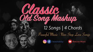 Classic Old Song Mashup  NonStop Old Bollywood Songs  Love Songs  Peaceful Music  Reeshabh P [upl. by Hsekar]